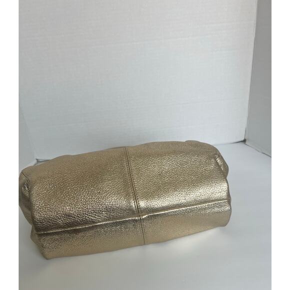 Kate Spade Genuine Pebbled Gold Leather Double Handles Shoulder/Hand Bag Purse - Picture 6 of 12